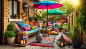 *Computer generated image to show an outdoor scheme pulled together by Sarah's specifications