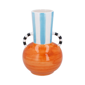 Orange Ball Modernist Vase