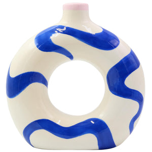 Vase Josefina Blue Swirls