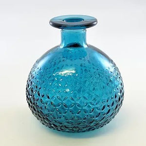 Rolla Stem Vase - 12cm Ocean Blue