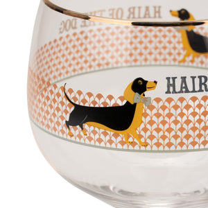 YE -  GIN GLASS (SAUSAGE DOG)