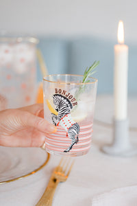 YE - Hi ball glass (ZEBRA)