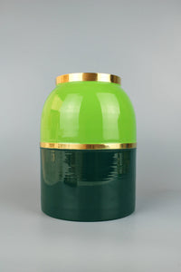 Accessories - Enamel Vase Green Duo Large