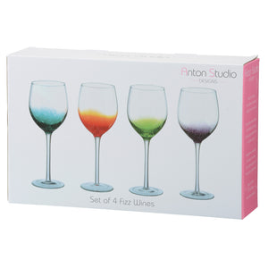 Glassware - Set of 4 Fizz Wine Glasses